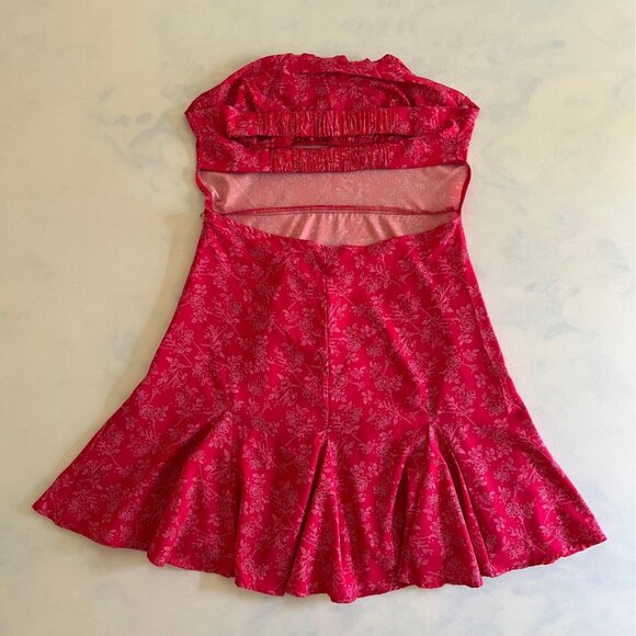 Cherley NWT Bright Pink Strapless Open Back Coverup Dress - Picture 2 of 8